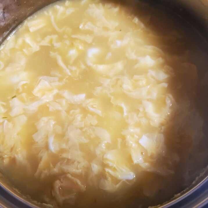 うどんスープの素で！卵コーンスープ